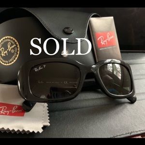 *SOLD* Ray Ban Women Polarized Black Sunglasses